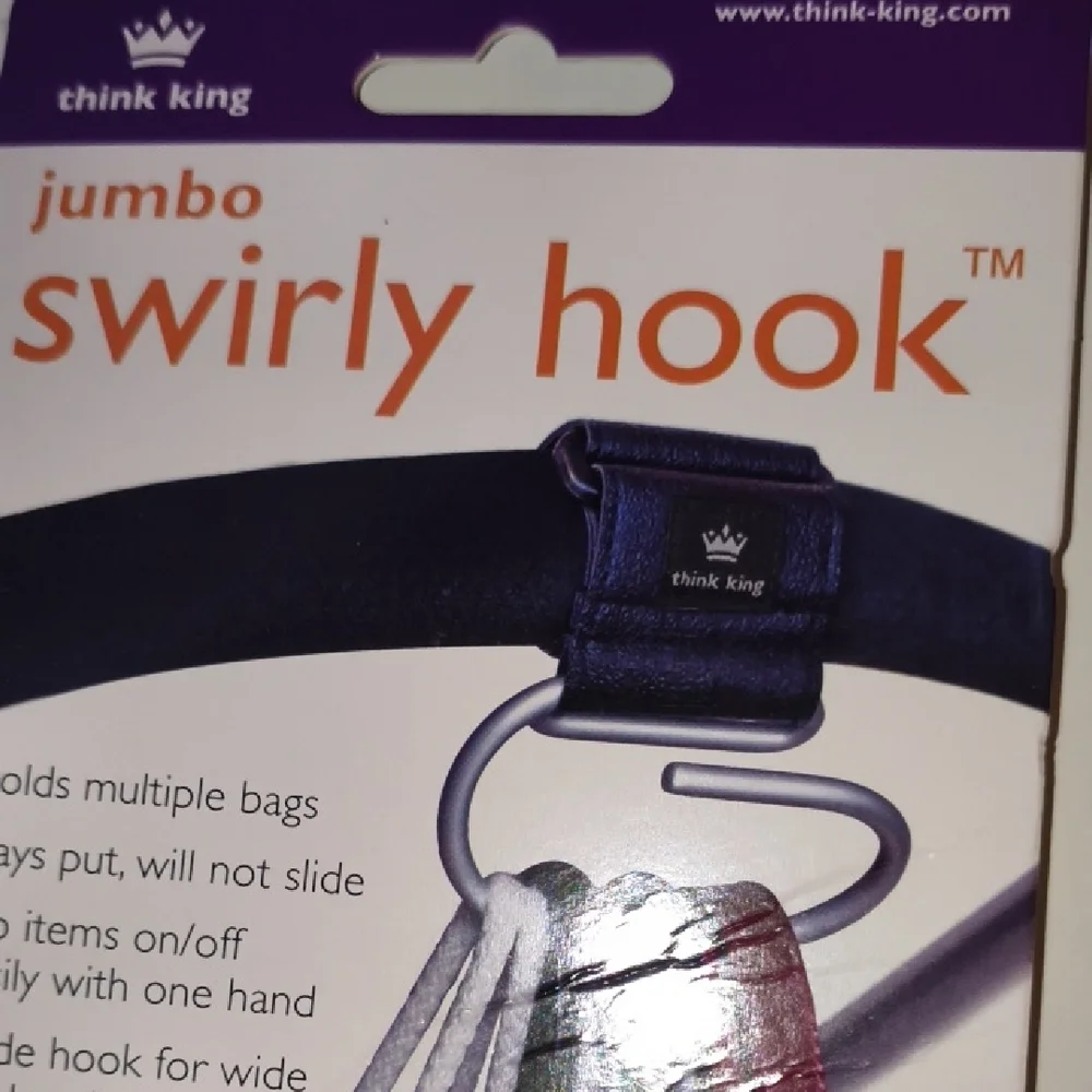 Jumbo Swirly Hook - Black